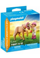 Playmobil Dou Pack Niña con Pony