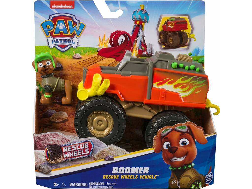 Patrouille Canine Rescue Wheels Véhicule avec figurine Boomer
