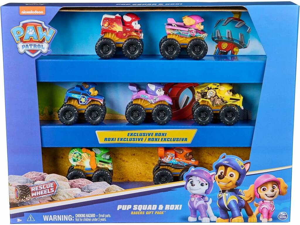Patrouille Canine Rescue Wheels Pack Pup Squad et Roxi Exclusif