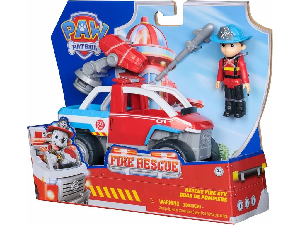 Patrouille Canine Fire Rescue Quad de sauvetage avec figurine Ryder