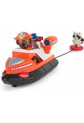 Paw Patrol Fire Rescue Zuma con barca dei pompieri