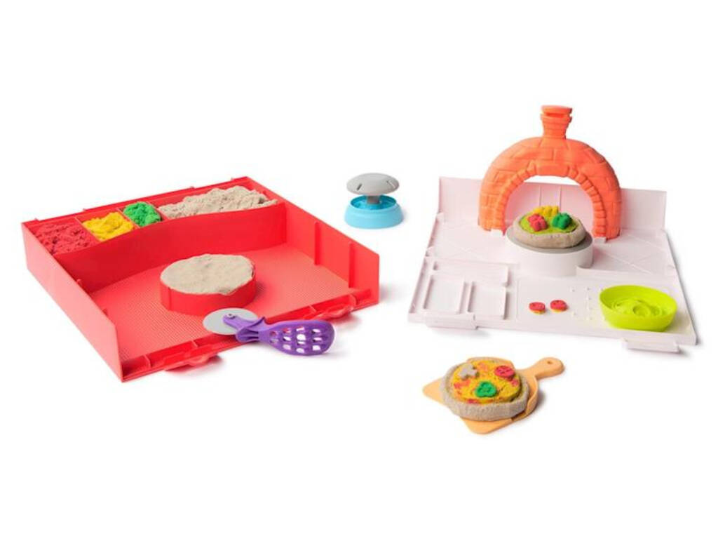 Kit Kinetic Sand Écrase la pizza