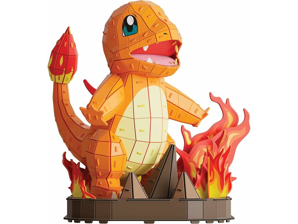 Puzzle 4D Build Pokémon Figura Charmander de 241 Piezas
