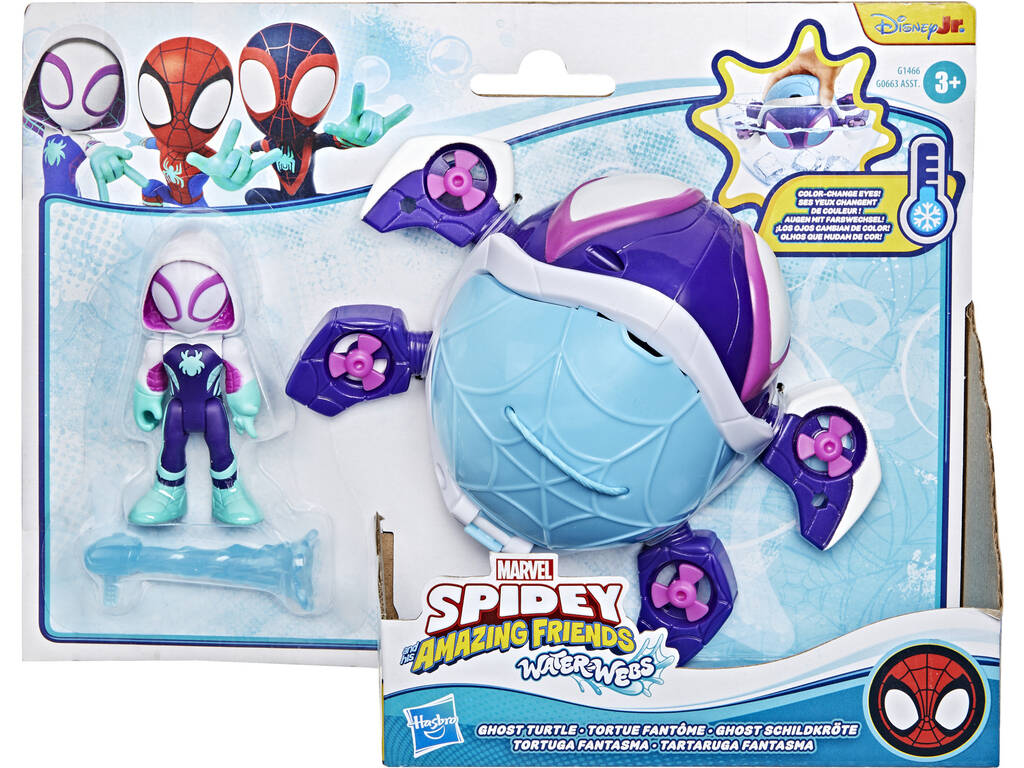Spidey Waterwebs Ghost Turtle Figure et véhicule