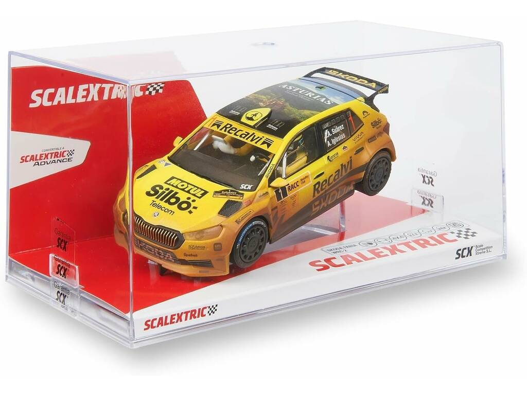 Scalextric Classic 1:32 Voiture Skoda Fabia WRC 2 de José Antonio Suárez