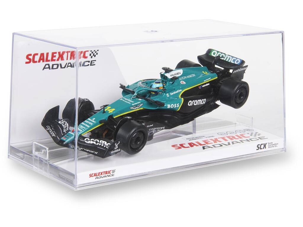 Scalextric Classic 1:32 Voiture Aston Martin Aramco F1 AMR25 de Fernando Alonso