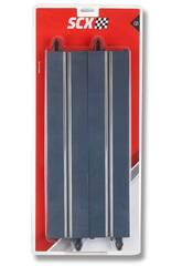 Scalextric Classic 1:32 Confezione da 4 piste rettilinee a 1 corsia da 360 mm