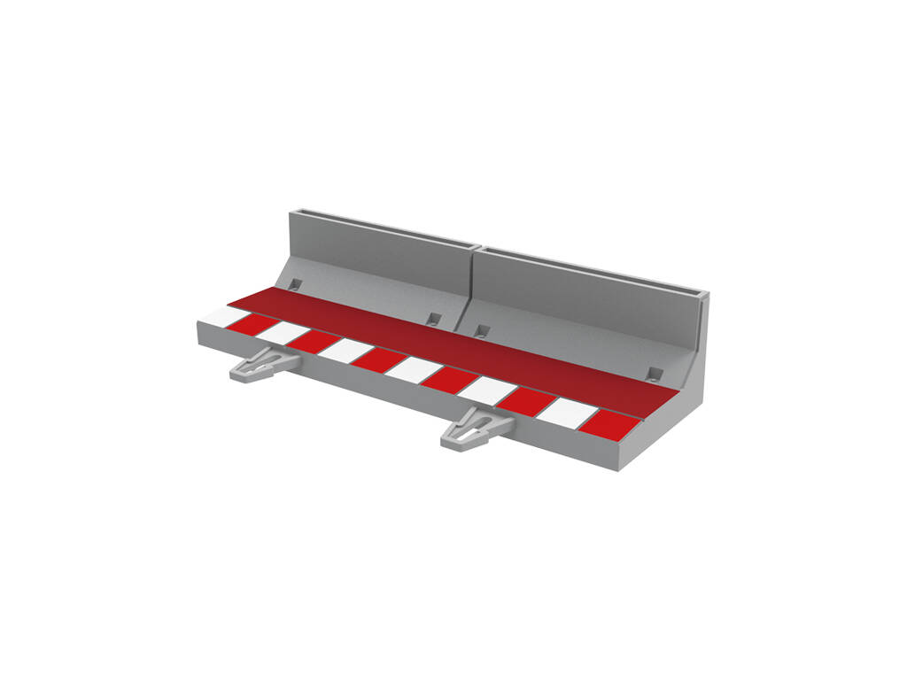 Scalextric Classic 1:32 Pack 4 barrières avec rebord pour lignes droites de 180 mm