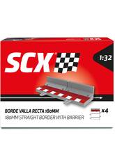 Scalextric Classic 1:32 Pack 4 Vallas con Borde para Rectas de 180 mm
