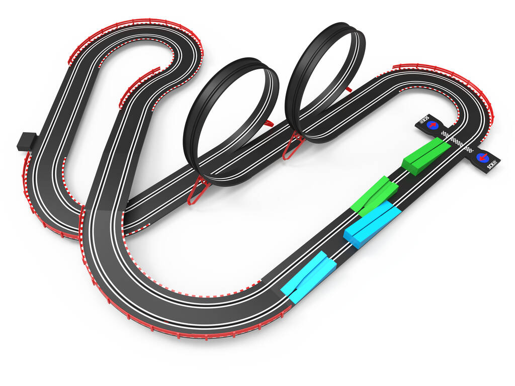 Scalextric Compact 1:43 Circuit Grand Challenge avec 2 véhicules