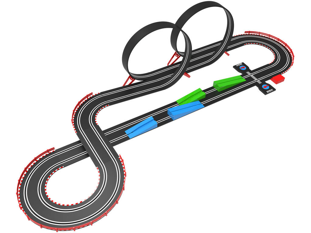 Scalextric Compact 1:43 Circuit Speed Race avec 2 véhicules