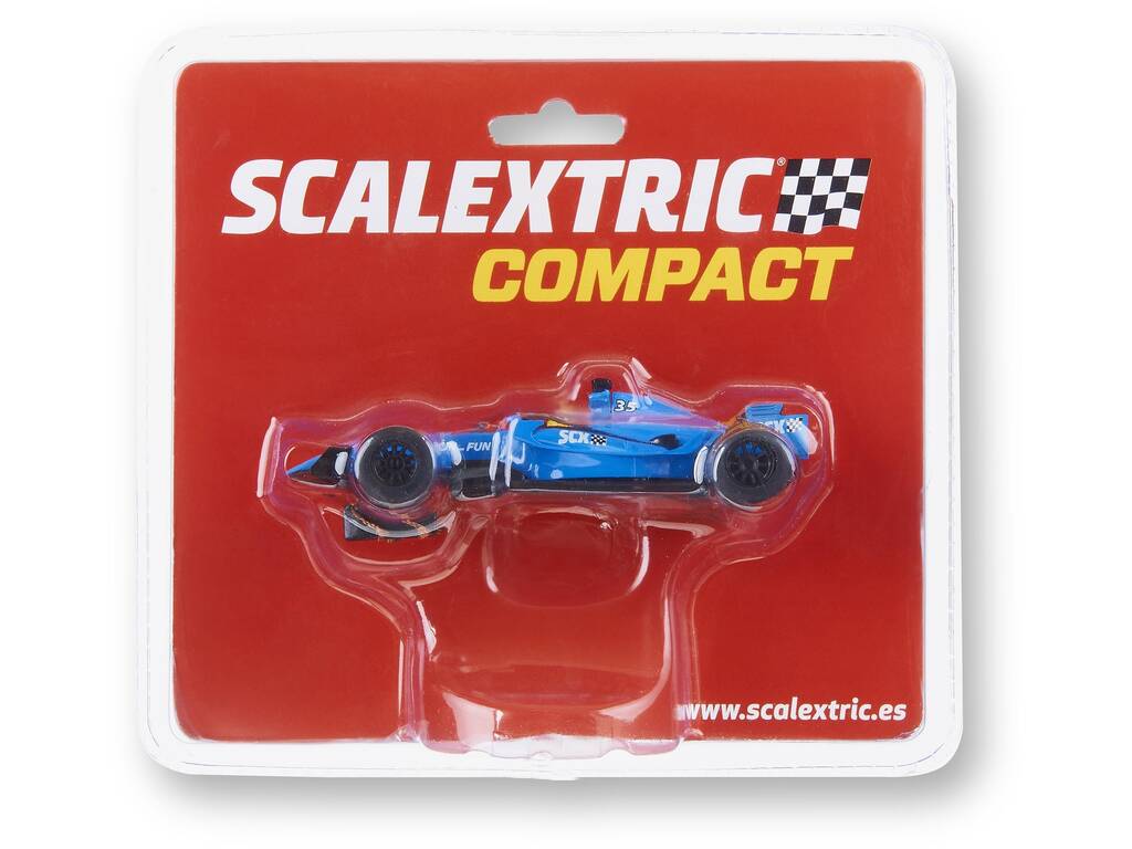 Scalextric Compact Voiture de Formule 1 Bleue