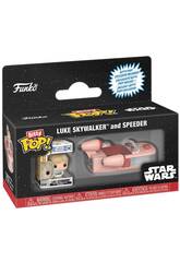 Funko Pop Bitty Rides Star Wars Figurine Luke Skywalker avec Speeder