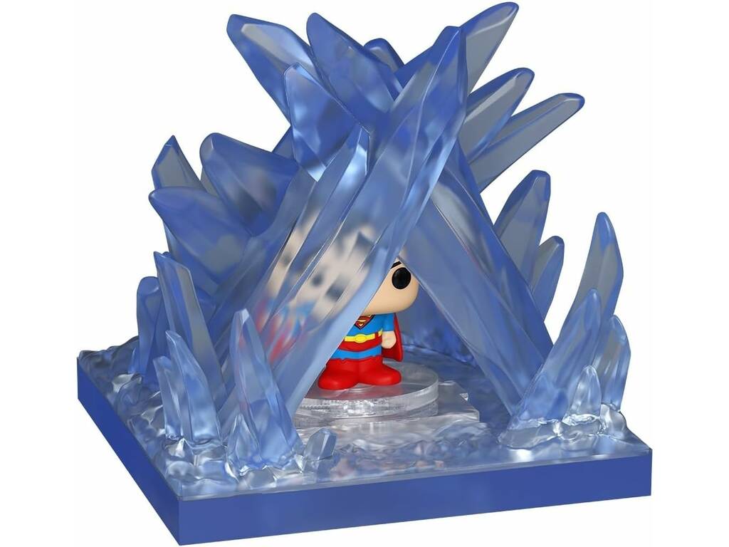 Funko Pop Bitty Towns Superman Figura Superman con Fortaleza de la Soledad