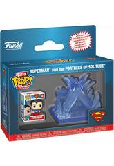 Funko Pop Bitty Towns Superman Figura Superman com Fortaleza da Solido