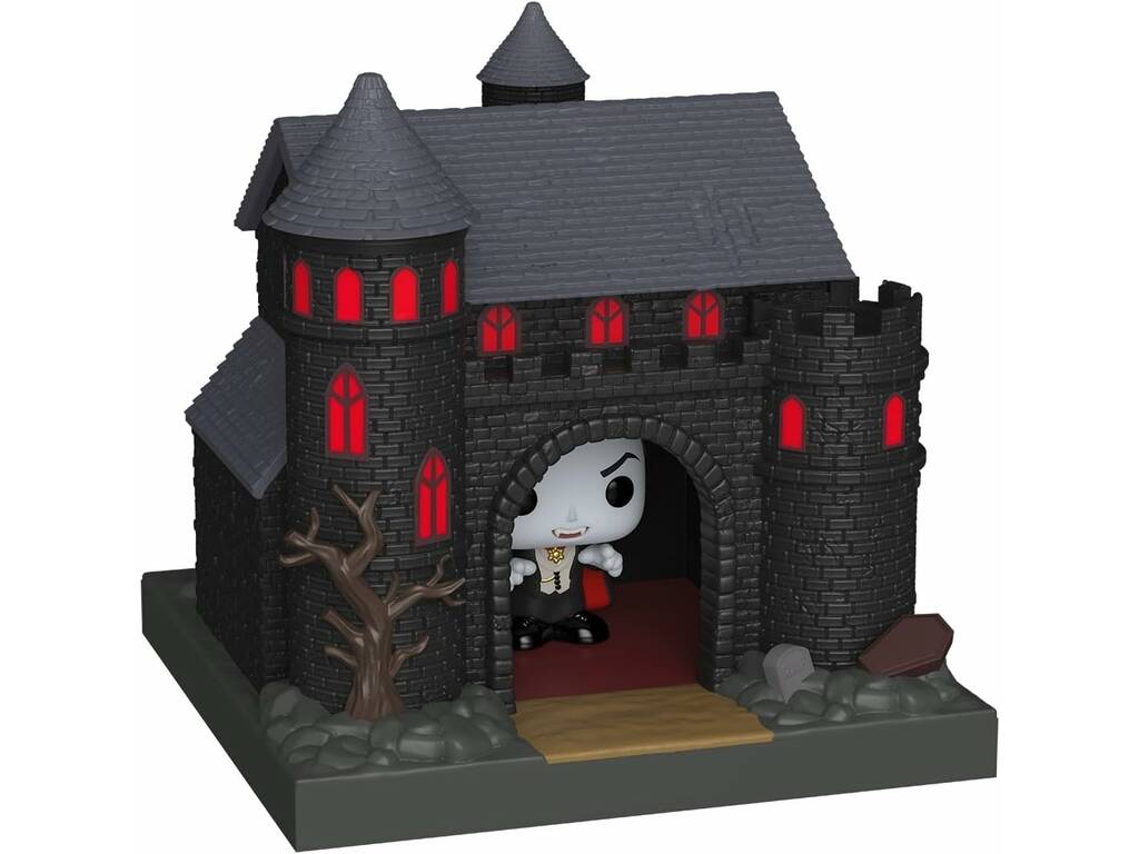 Funko Pop Bitty Towns Universal Monsters Figura Dracula con Castillo
