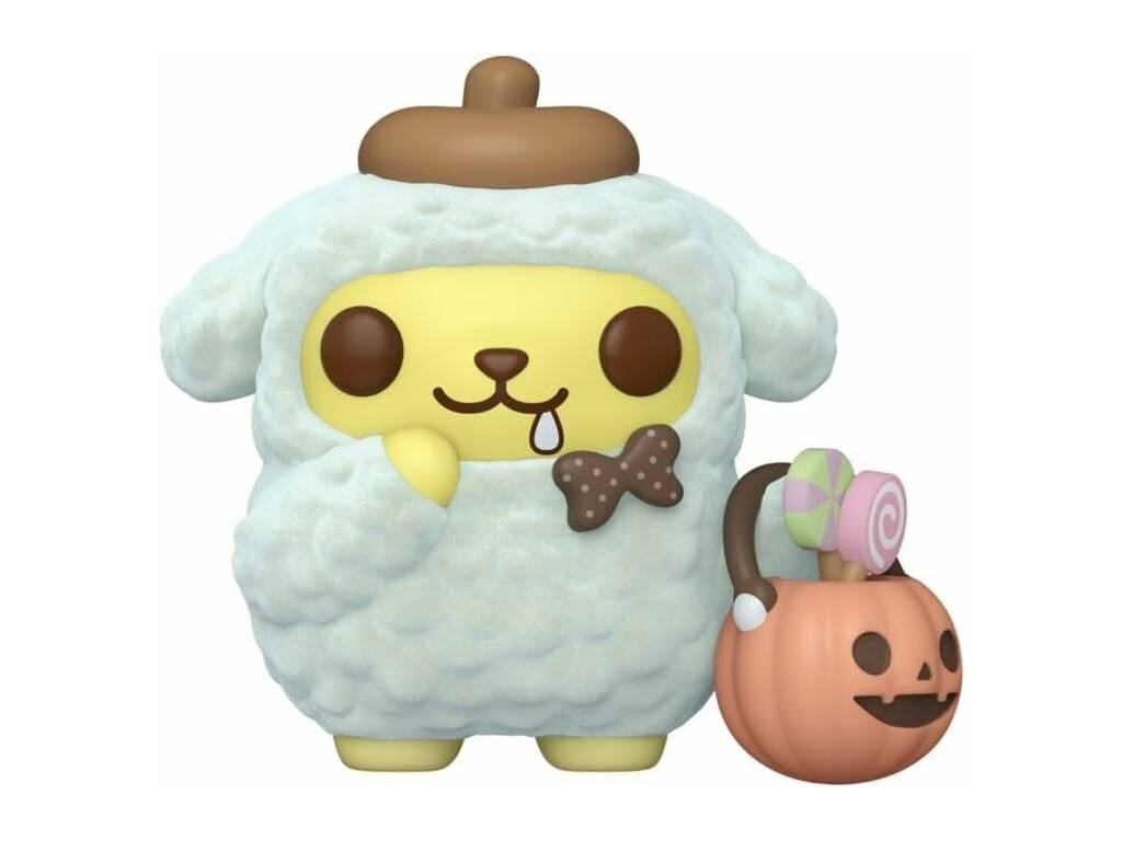 Funko Pop Pompompurin Sanrio Figurine Pompompurin Flocked avec sac citrouille
