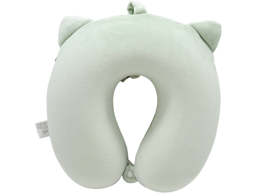 Oreiller de voyage pour le cou Gato Verde, 27 x 27 cm