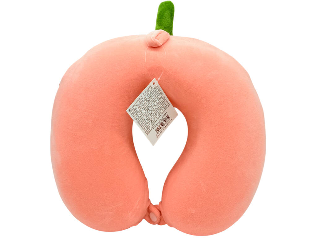 Oreiller de voyage pour la nuque Fraise rose 27 x 27 cm
