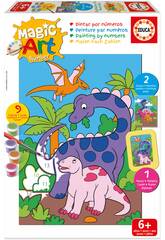 Magic Art Number Set Peindre par numéros Dinosaures