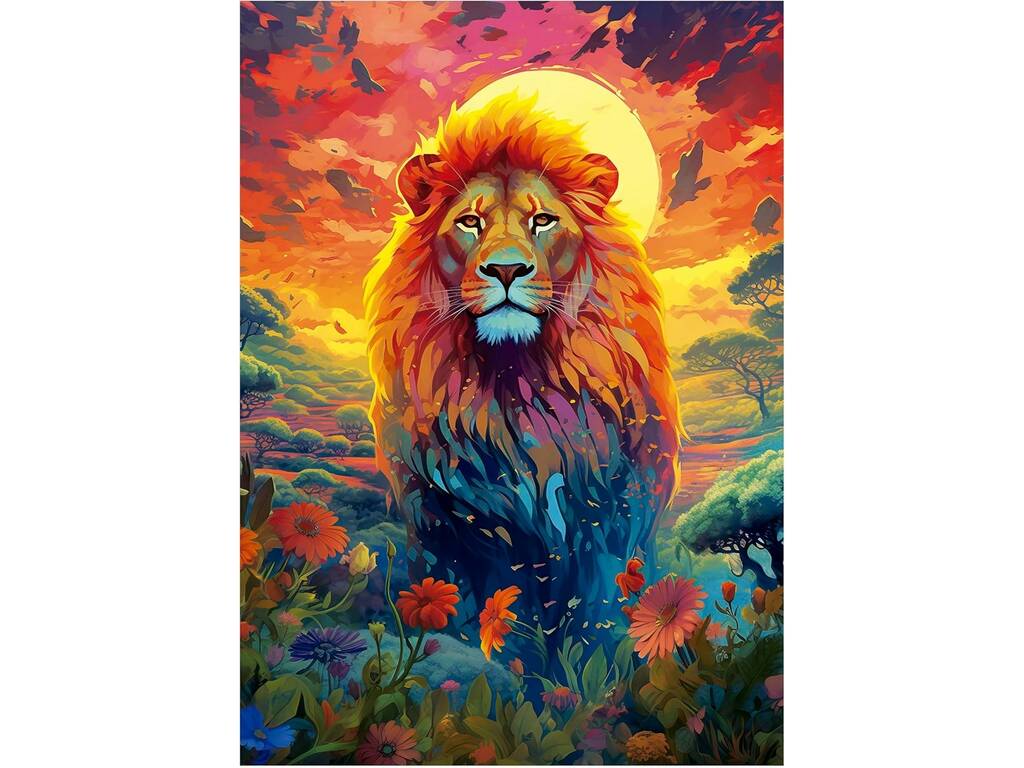 Puzzle 500 L'aspect majestueux du lion