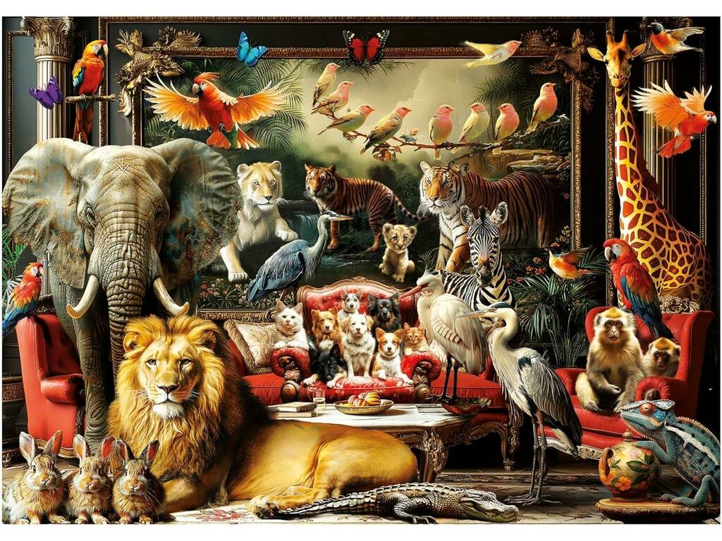 Puzzle 1500 Le manoir des animaux