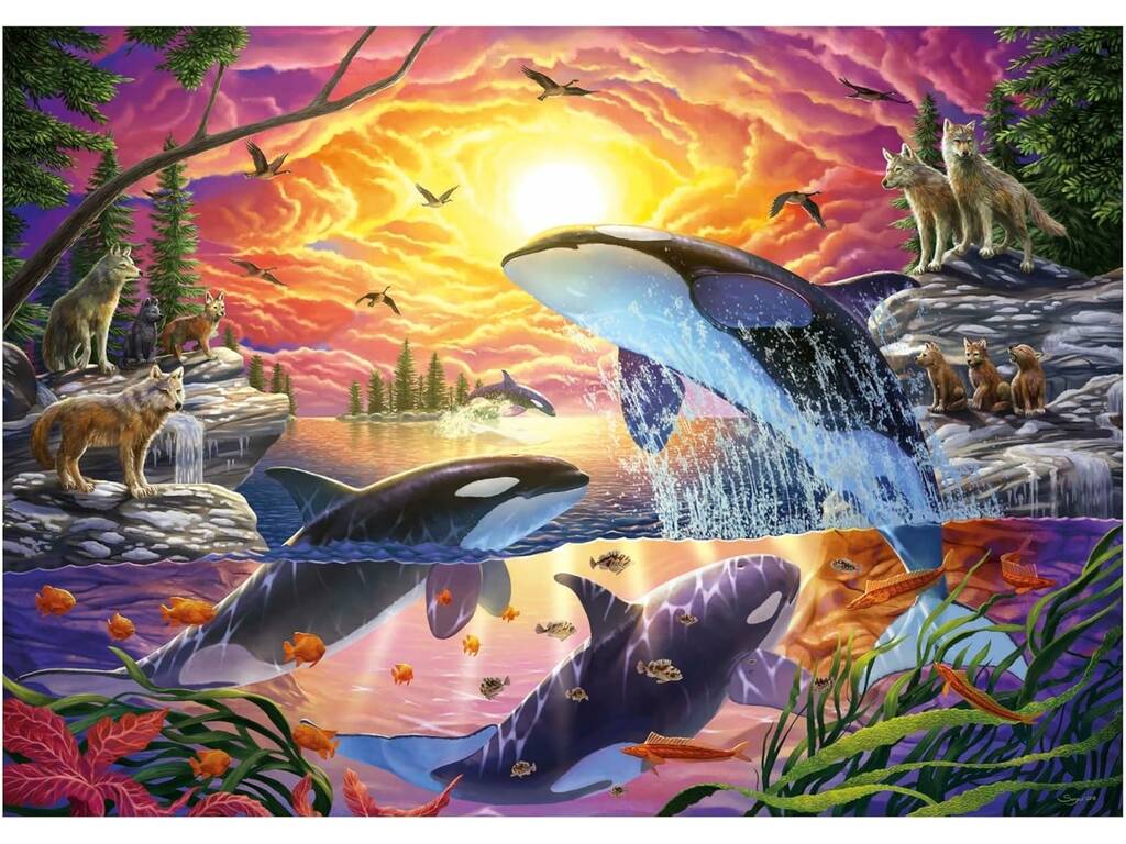 Puzzle 4000 Orques et loups