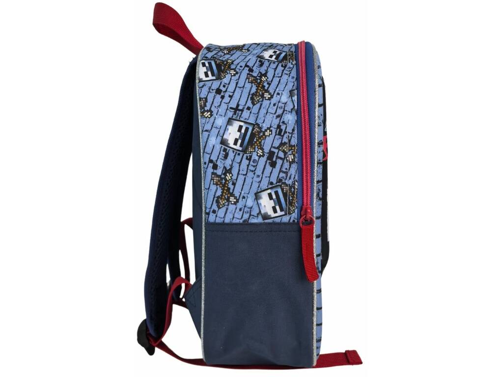 Minecraft Mochila Pré-escolar 3D Hostile Behaviour de 30x26x8 cm