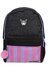 Kuromi Mochila com Espaldar Acolchoado Adaptvel a Carrinho 42X31X13.5 cm