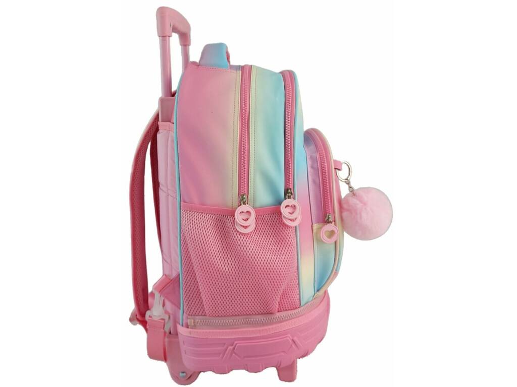Blin Blin Gradient Pink Trolley Backpack 30X30X20 Cm