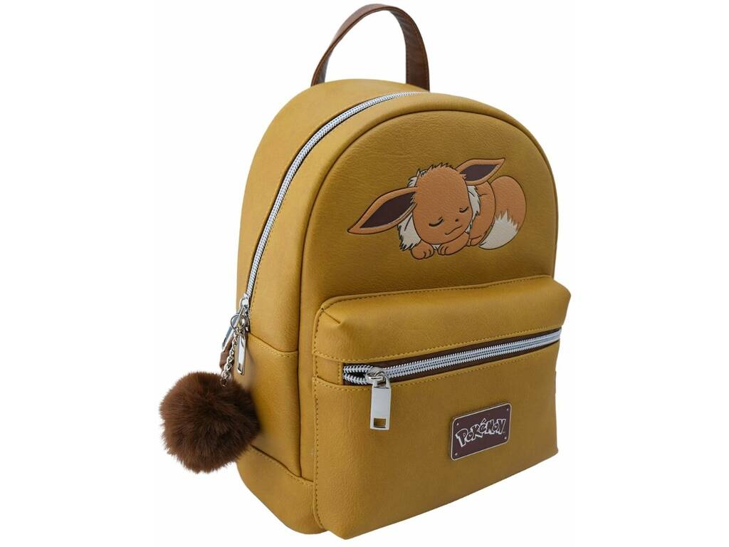 Pokémon Mochila Eevee Castanha de 28x22x11 cm