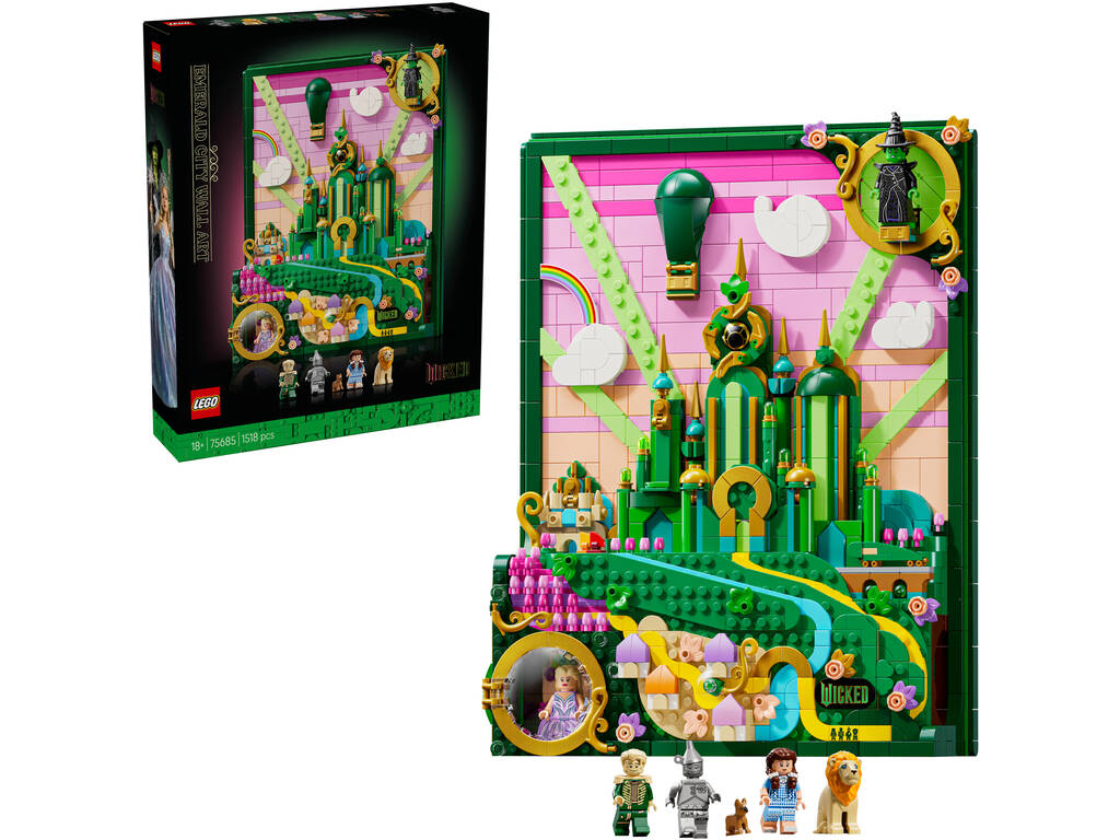 Lego Wicked Mural : Emerald City