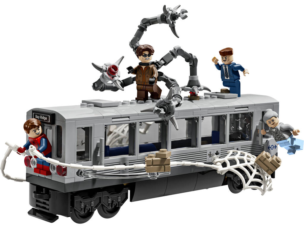 Lego Super Heroes Marvel Spiderman Vs Doc Ock Escena del Tren Subterraneo