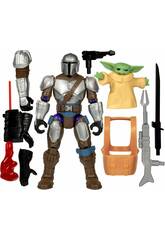 Star Wars MixMashers Figura Deluxe The Mandalorian con Accesorios