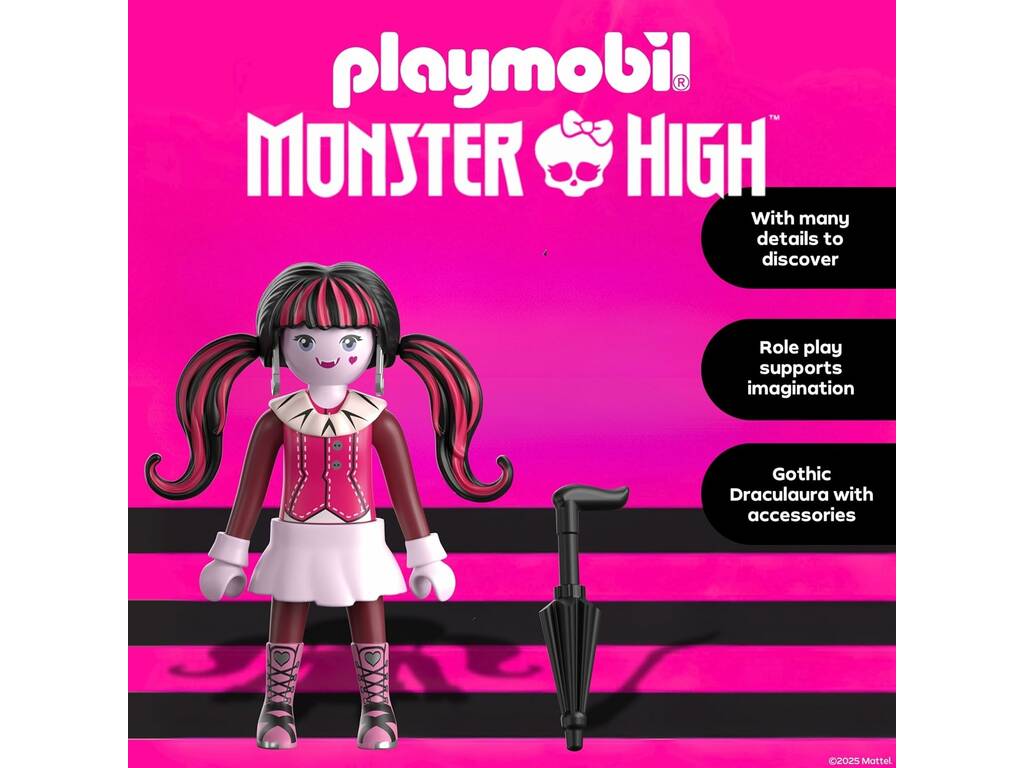 Playmobil Monster High Bambola Draculaura con Accessorio