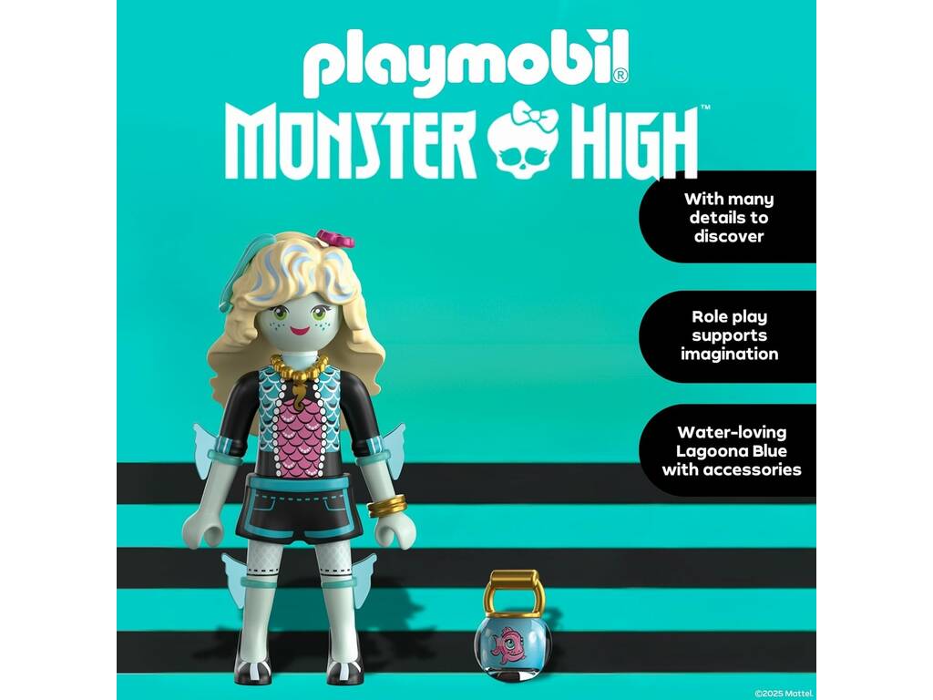 Playmobil Monster High Bambola Lagoona Blue e Neptuna