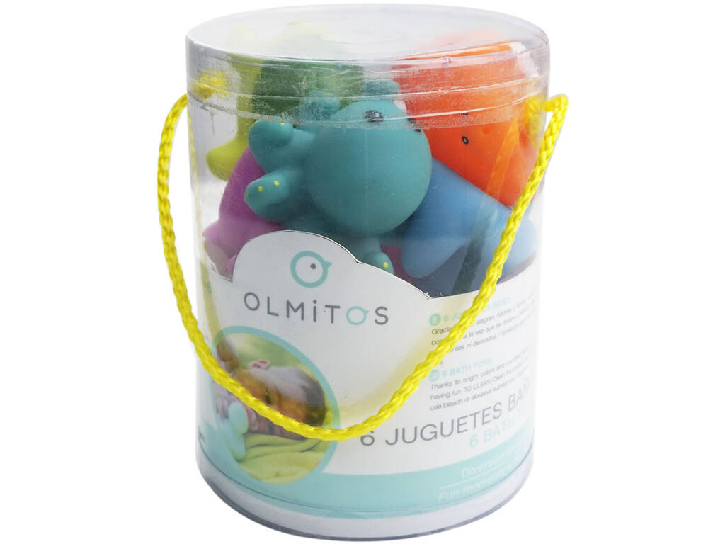Boîte de 6 jouets de bain animaux