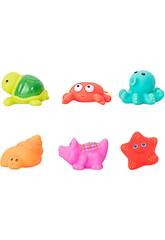 Boîte de 6 jouets de bain animaux