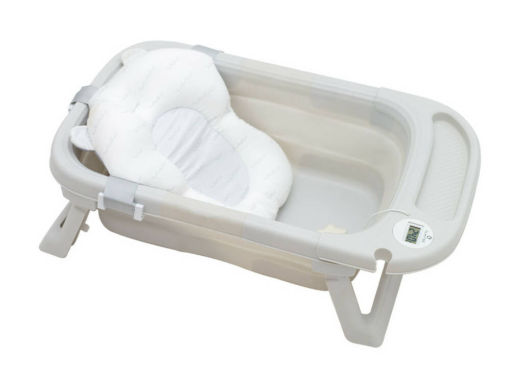 Baignoire pliante grise avec hamac