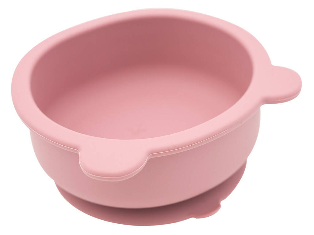 Vaisselle 7 pièces en silicone rose