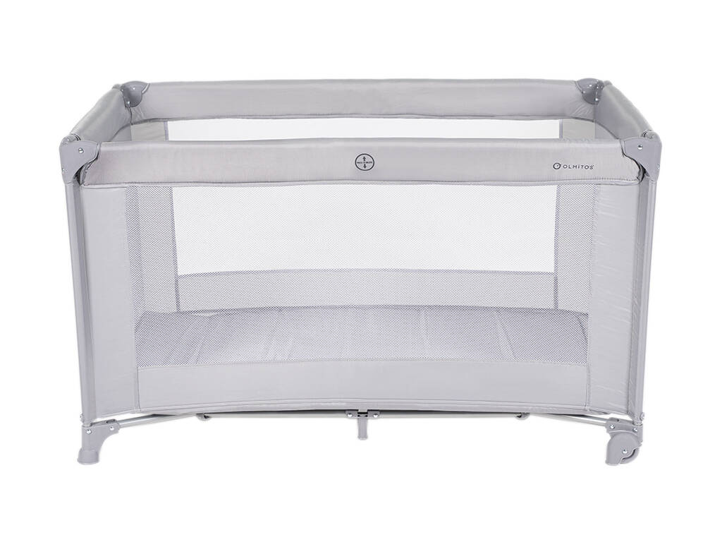 Lit de voyage basique gris clair 79 x 66 x 126 cm