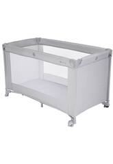 Lit de voyage basique gris clair 79 x 66 x 126 cm