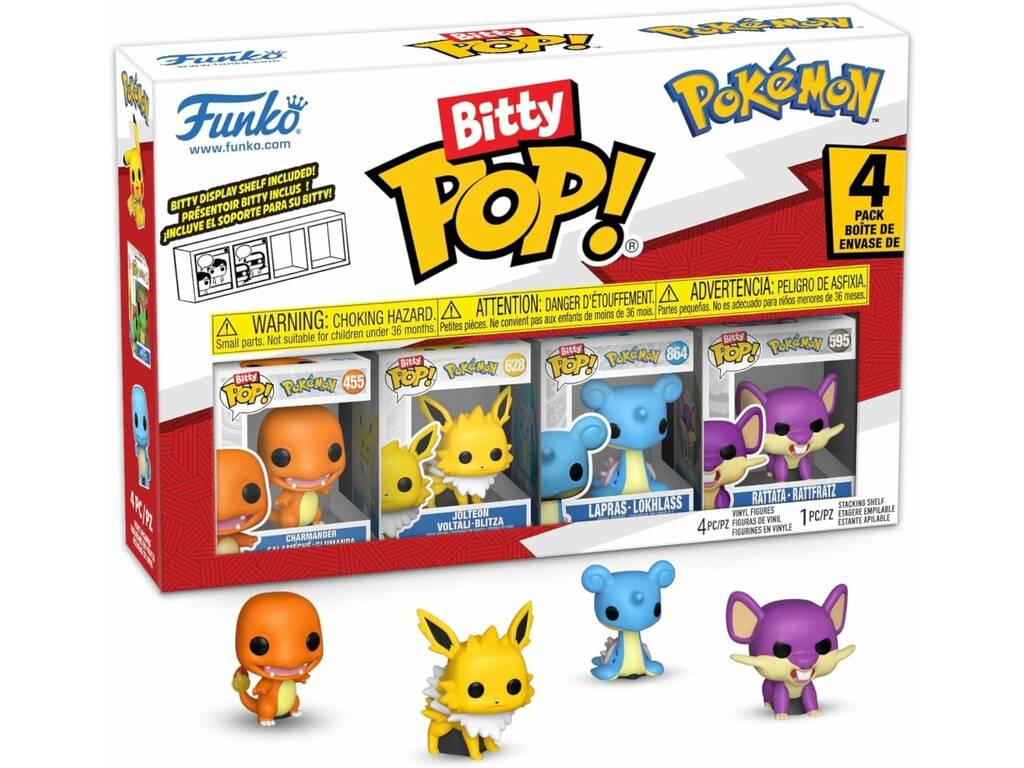Funko Bitty Pop Pokémon Pack 4 con Charmander