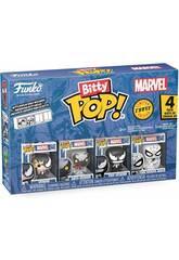 Funko Bitty Pop Marvel Spiderman Pack 4 com Venom