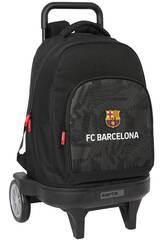 Grand sac à dos à roulettes Compact Evolution Ext. F.C. Barcelona Noir