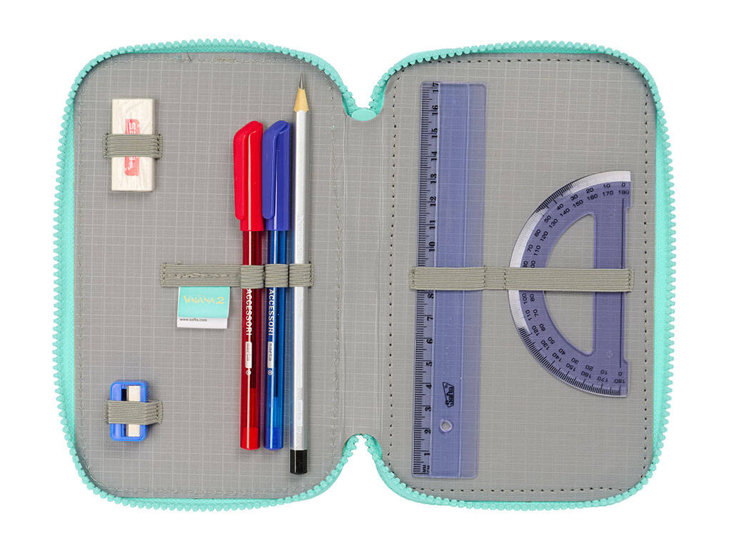 Trousse à crayons triple 37 pièces Vaiana
