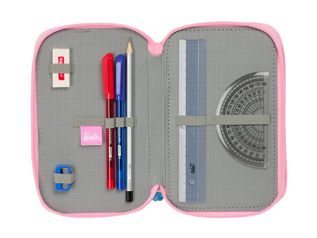 Trousse à crayons triple 37 pièces Barbie Painterly