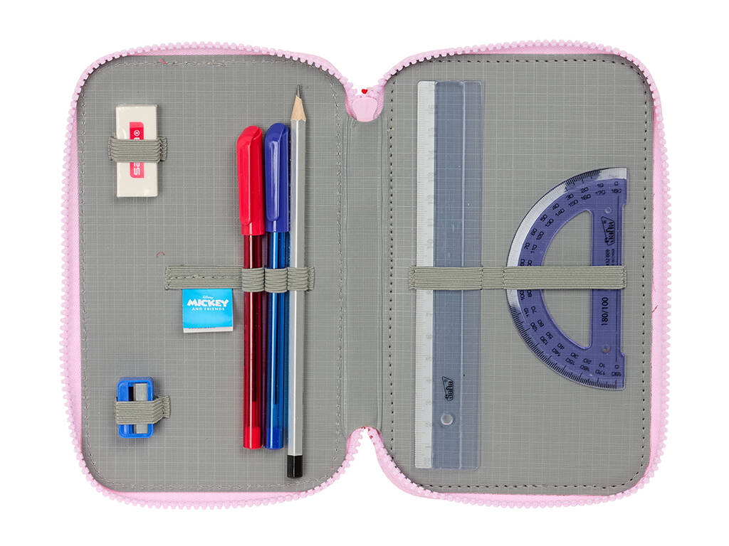 Trousse à crayons triple 37 pièces Minnie Mouse Naive
