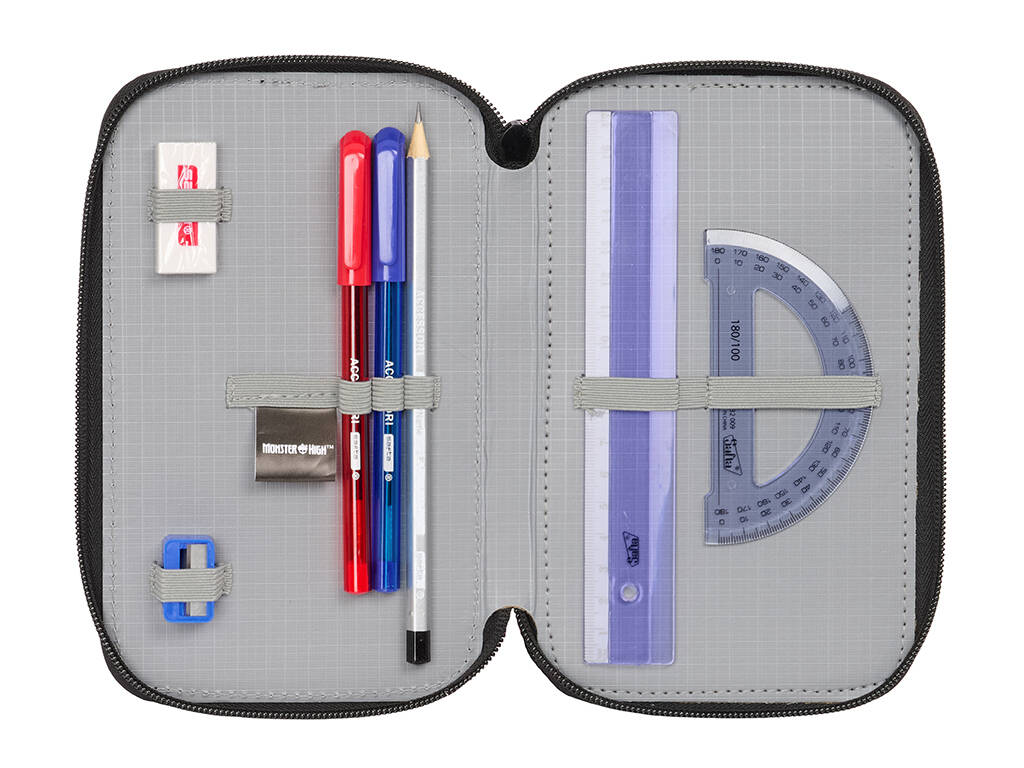 Trousse à crayons triple 37 pièces Monster High Drama