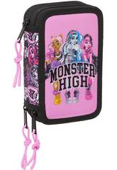Trousse à crayons triple 37 pièces Monster High Drama